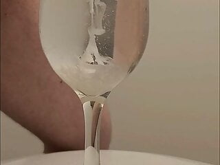 Cum in glass of water 8...