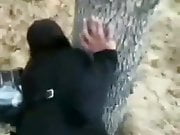 Niqab fucked in woods