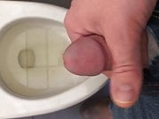 Stroking in the bathroom
