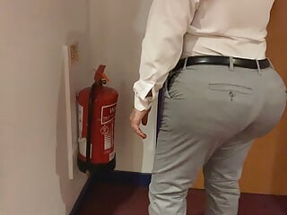 Bubble Butt Guy Walking Around