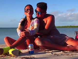 On Beach, HD Videos, Beach, Cum on Mouth