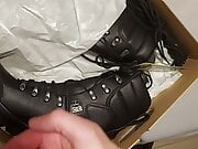 Welcuming new box-fresh army boots