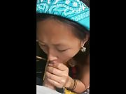 Asian Blowjob & Cumshot on a Kayak