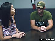 Latina immigrant cocksucking US officer 