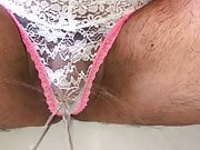Lace panty pissing