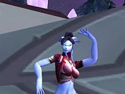 Draenei Female sexy dance (World of Warcraft)