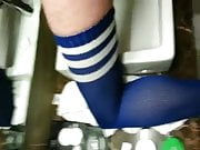 Socks on, cum out