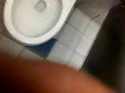 CUM in public restroom
