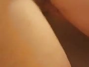 Skinny girl taking my thick cock