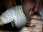 Straight guys feet on webcam #451