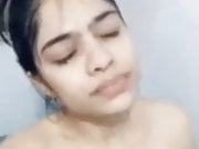 Bathing girlfriend