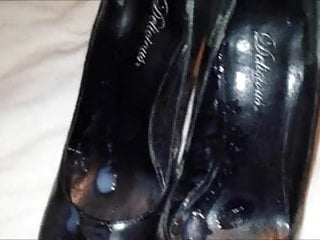 Black platform heels...
