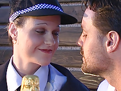 Policewoman sucks and fucks like a virgin