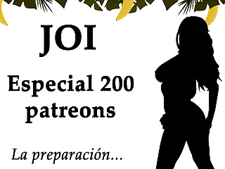 JOI Especial 200 patreons, 200 corridas. Spanish audio.