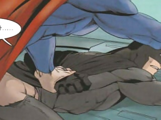 Bat Super Man - Gay Cartoon Comic Animation - Huge Dick Ass Twink Daddy