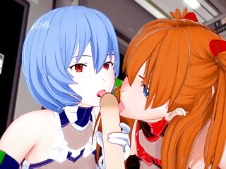 POV Cartoon, Parody, Threesome, Neon Genesis Evangelion