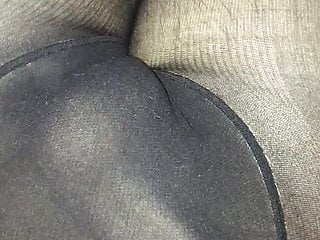 Play with a pantyhose cock