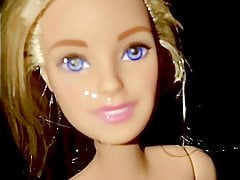 Barbie special Valentine cum back facial cumshot.