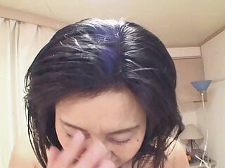  video: Her Japanese hairy snatch gets penetrated and creampied after a shower