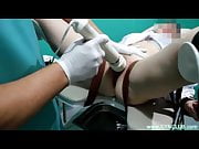 Nurse orgasm on a gynecological chair