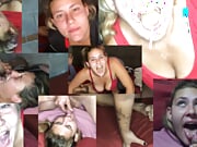 Uruguayan Girl Compilation of Cumshots on the Face and in the Mouth