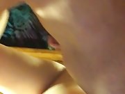 My amateur wife gagging on my big dick and showing her right
