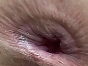 Ass play with toy bat giving me a tiny gape