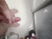 Dude Masturbates and Cums In Shower