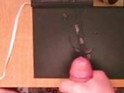 hot jerking with cock ring and lot of cum