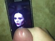Cum On Elizabeth Olsen Scarlett witch sexy face 2 