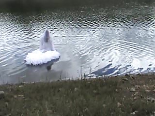 Wetting Gown In Lake, Wetting