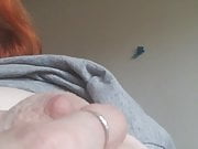 Big tit redhead on Message+