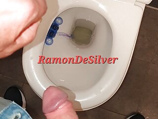 Pisses restaurant toilet full, on slave...