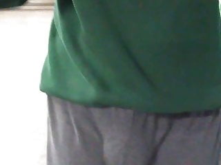 Big bulge in sweatpants