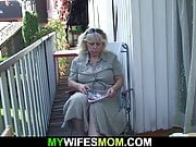 Her busty blonde old mom and husband fucking