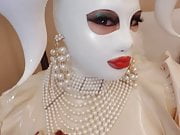  latex transdoll in white