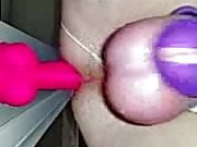 Sissy cuck Impaling while in chastity