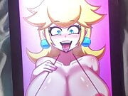 Princess peach gets a hot load on her tits SOP