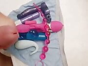 cumming on toys