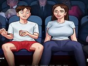 SummertimeSaga - Pussy Caressing at the Cinema in a Public P