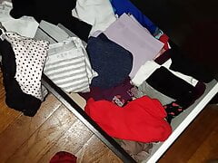 Quick panty drawer raid and jerk 