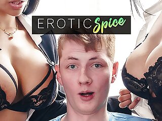 Ginger Teen Student Ordered To Headmistress Office And Fucked By His Big Tits Latina Teachers In Creampie Threesome