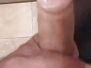 Stroking my cock 