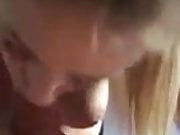 POV cumshot on face and tits