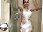 sexy lady dance during taking bath.mp4
