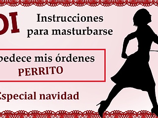 Spanish JOI - Te trato como un perrito sumiso en navidad.