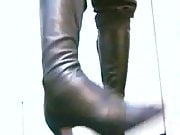 Soft late 70's black leather boots