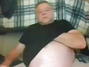 grandpa stroke and play on webcam