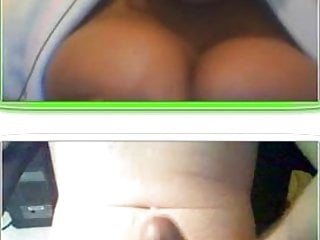 Webcam Cumshot, Black, Fake, Big Tits