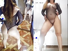 Mirelladelicia, trying new sexy clothes, striptease and exhibitionism